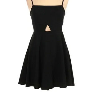 Oh My Love London Black Skater Cutout Dress